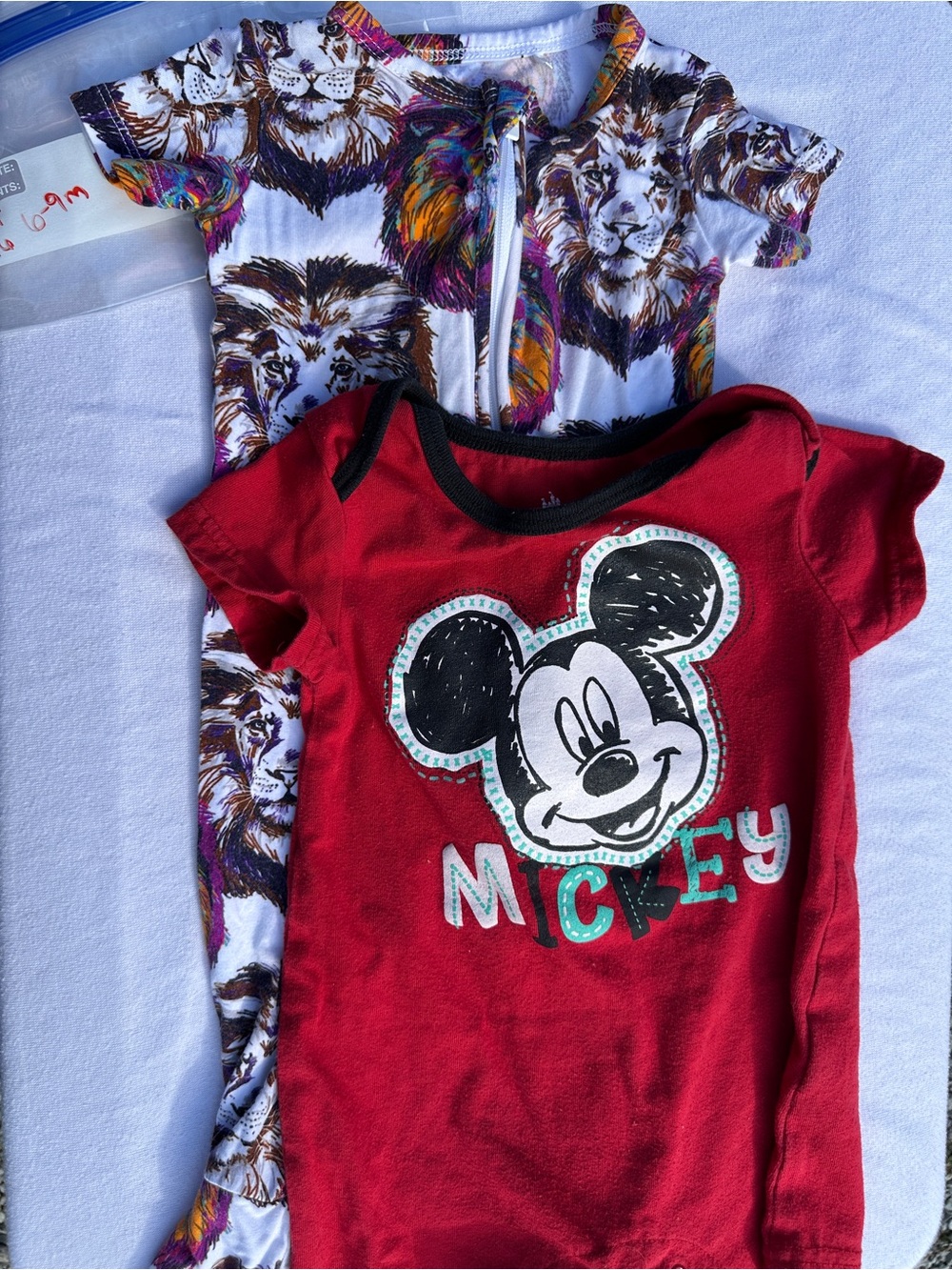 Disney Multicolor Lion Print Zip Romper(46)